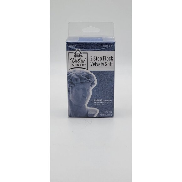 FolkArt Other - FolkArt Velvet Crush – 2 Step Flock Kit (Blue) – Velvety Soft Texture – New Seal
